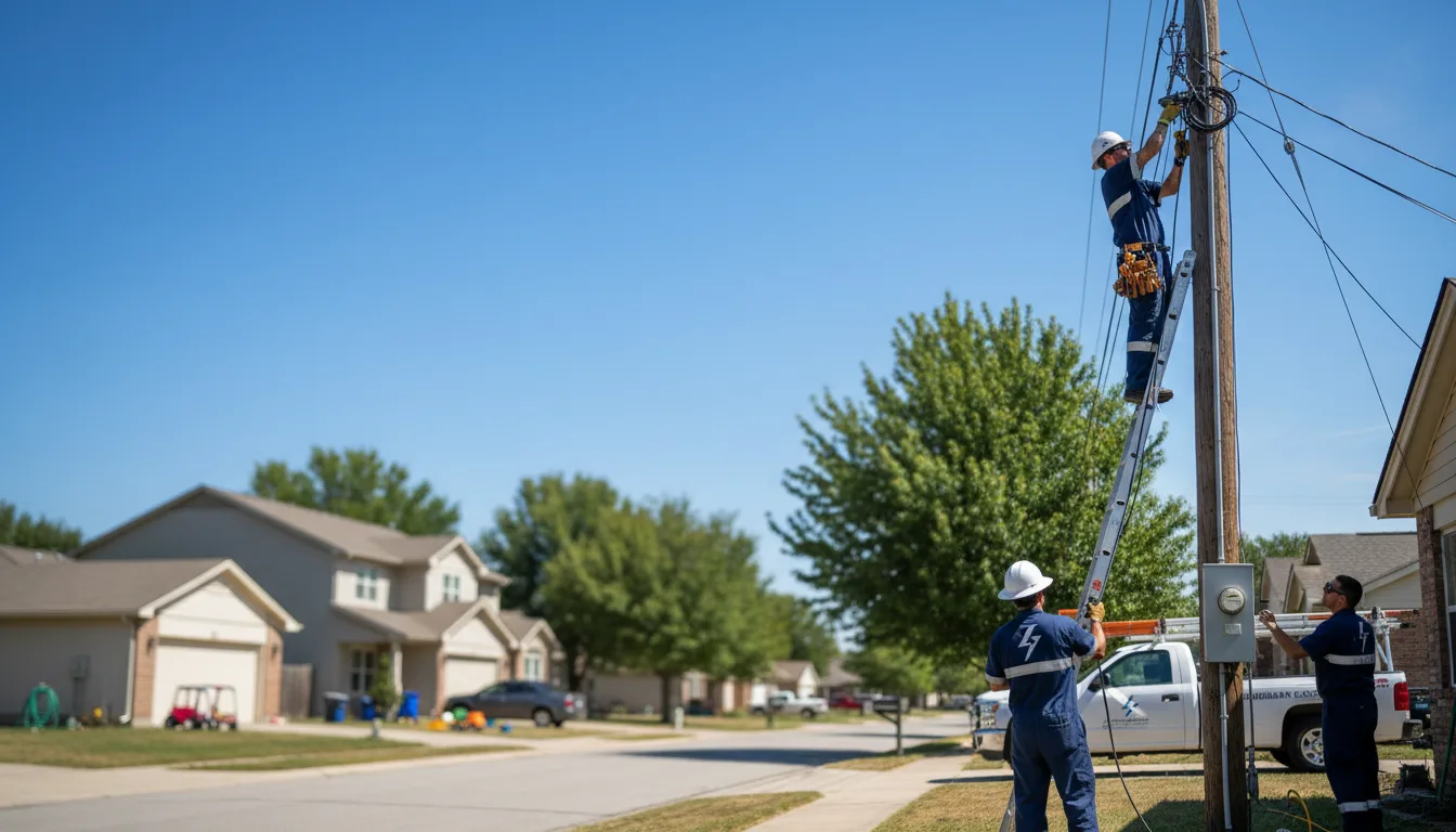 Residential electrician providing installation services in Fabius, NY